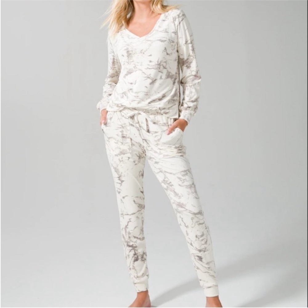 Soma Velour lounge set marble